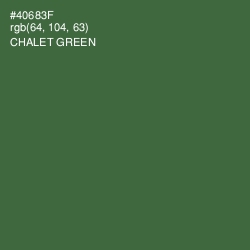 #40683F - Chalet Green Color Image